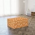 thumbnail image 3 of Retro Foldable Mattress, Floral Botany Arrangement, 74.8" x 35.4", Dark Orange Grey White, by Ambesonne, 3 of 6