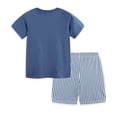 thumbnail image 6 of Taybagh Boys Summer Outfits Versatile Printed Round Neck Short Sleeve Shirts Shorts Sets Lightweight Clothes, 6 of 7