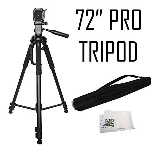 72" PROFESSIONAL LIGHTWEIGHT TRIPOD FOR CANON EOS REBEL T1 T2 T3 T4 T5 T6 T5I 