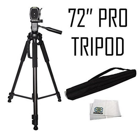 72-inch Tripod 3-way Panhead Tilt Motion with Built In Bubble Leveling For Canon Rebel EOS-M SL1 T1i T2i T3 T3i T4i T5 T5i T6i T6s XSI XS XTI EOS 60D EOS 70D 50D 40D 30D EOS EOS 6D EOS 7D EOS 5D