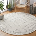 thumbnail image 2 of SAFAVIEH Casablanca Lidija Geometric Area Rug, Ivory/Grey, 6' x 6' Round, 2 of 7