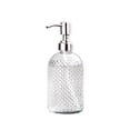 thumbnail image 2 of Dispensador de jabón de vidrio, dispensador de loción, botella vacía rellenable, multiusos, 400 ml con bomba, dispensador de jabón líquido de manos para encimera de casa, estilo A, 2 of 8