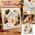 thumbnail image 6 of Christmas Diamond Art Kits For Adults, DIY Framed Pearl Bead Diamond Art Set, Christmas Snowy Cabin Pattern Craft Kit, Great Indoor Wall Art Decor For Holiday Season, 6 of 6