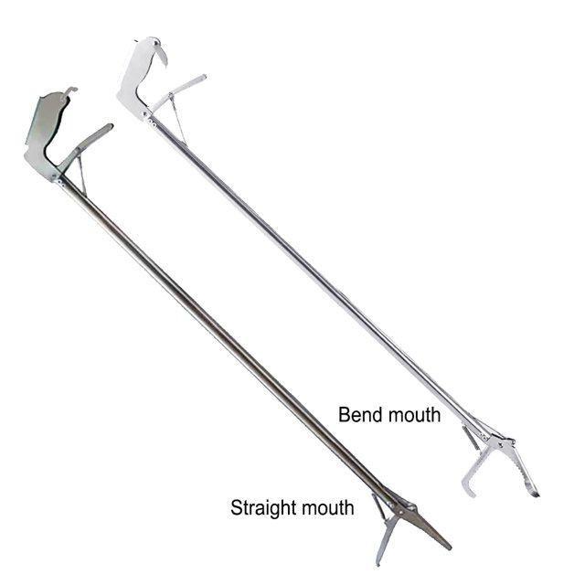 Snake Tongs Stainless Steel Heavy Duty Holes Locks Portable Three Holes Locks Protection Garbage Clip Adjustment Dual Sides Anti-snkae Clips Type 7