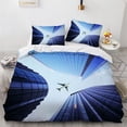 thumbnail image 5 of 2024 Airplane Duvet Cover Microfiber Clouds Sky Scenery Comforter Cover Aviation Aircraft Runway Bedding Set Twin King For Boys Teens, 5 of 7