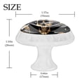 thumbnail image 4 of 4 Pcs Round White Knobs for Kitchen Cabinet Cupboard Dresser Bookcase Skull Drawer Pulls Handles Home Decor, 4 of 8