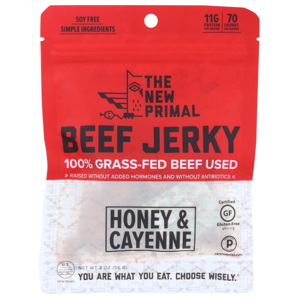 The New Primal Beef Jerky Spicy Gluten Free 2 Oz , 2 Oz Walmart