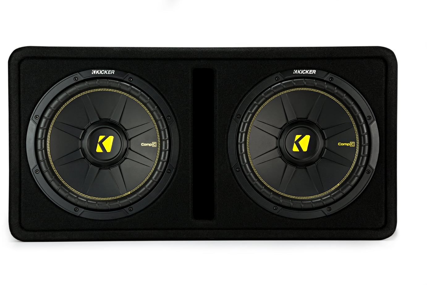 Kicker Dual 12 Inch Comp Bass Package 44DCWC122 with CXA8001 and