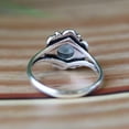 thumbnail image 3 of Blue Fire Moonstone Ring, 925 Silver Ring, Crystal Ring, Floral Ring, Bohemian Ring, Vintage Ring, Pretty Ring, Statement Ring, Gift For Her, 3 of 6