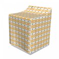 thumbnail image 1 of Yellow and White Washer Cover, Horizontal Bold Stripes with Polka Dots Old Fashioned Tile, Suitable for Dryer and Washing Machine, 29" x 28" x 40", Almond Green Apricot, by Ambesonne, 1 of 3
