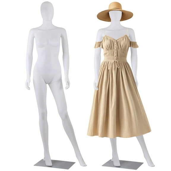 RONG-3 Female Mannequin Torso Dress Form Mannequin Body Adjustable Mannequin Dress Model Full Body Plastic Detachable Mannequin Stand