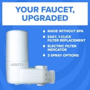 Brita Elite White, Faucet Water Filter System, 1 Replacement Filter, Reduces Lead