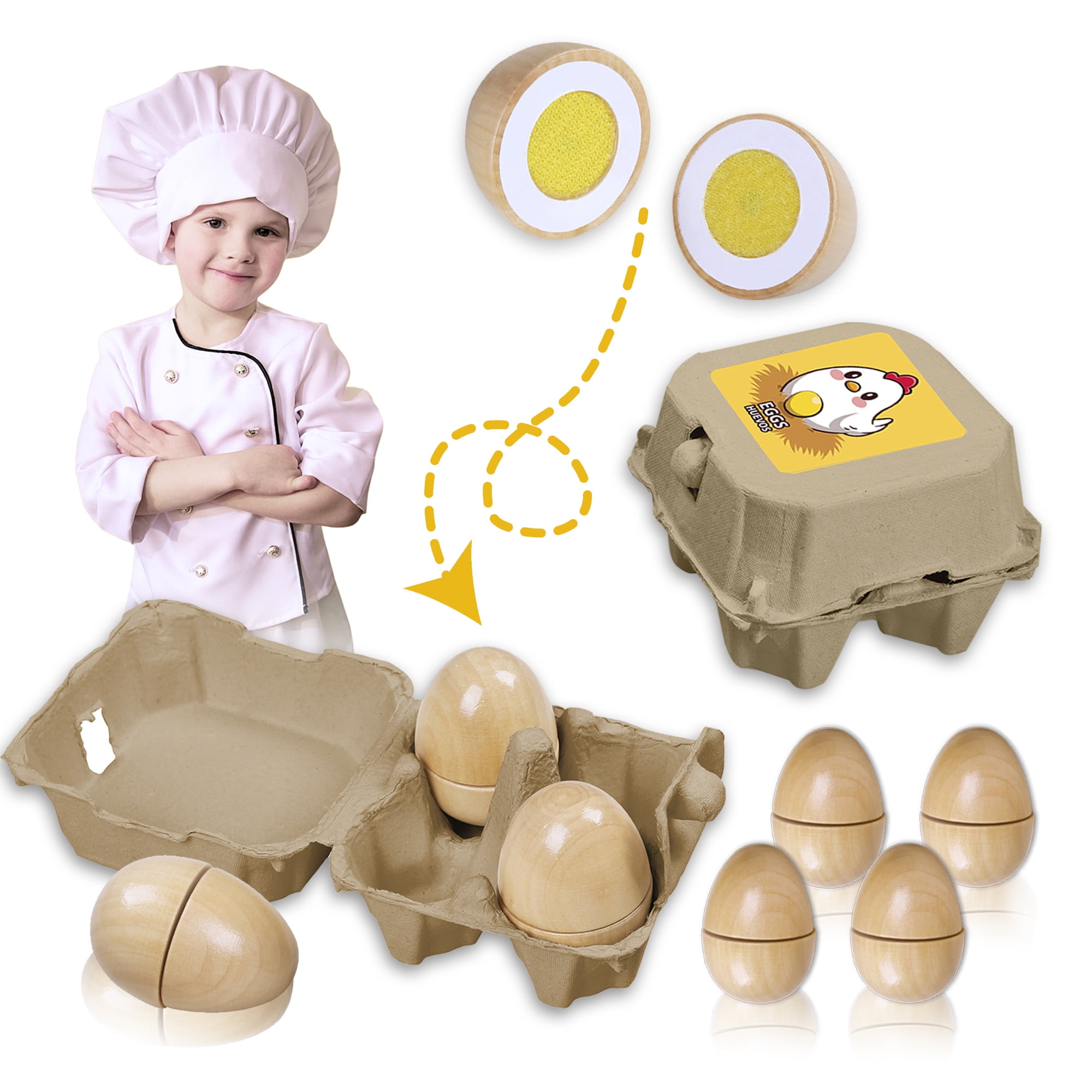 Toy Chef Juego de utensilios de cocina para niños, juego de cocina para niños pequeños con Toy Chef Juego de utensilios de cocina para niños, juego de cocina para niños pequeños con
