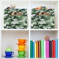 thumbnail image 6 of Yayeee Canvas Storage Basket with Handles for Shelves Fabric Bins Closet Organizer, Army Green Camouflage Pattern, 6 of 8