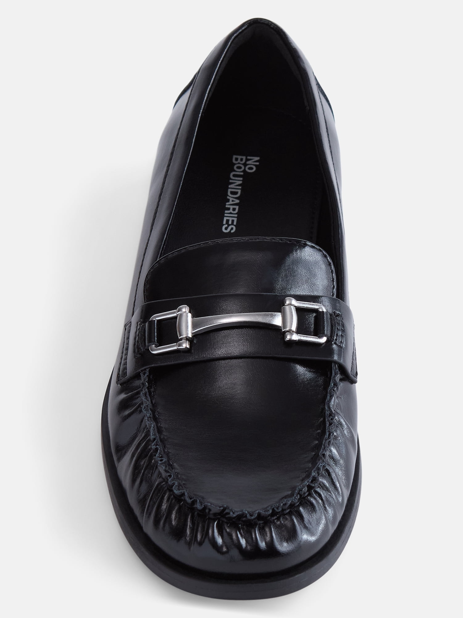No Boundaries Women's Faux Leather Loafers