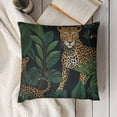 thumbnail image 3 of YINGXI s in Throw Pillow Case Square Cushion Decorative Cover for Sofa Bed Brown Green 18x18in, 3 of 5