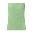 thumbnail image 4 of Gpoecd Loose Tank Tops for Women Plus Size Off Shoulder Casual Stretch Camisole Top Comfortable Relaxed Fit Solid Color Camisole with Built In Bra Mint Green,XXXXXL, 4 of 5