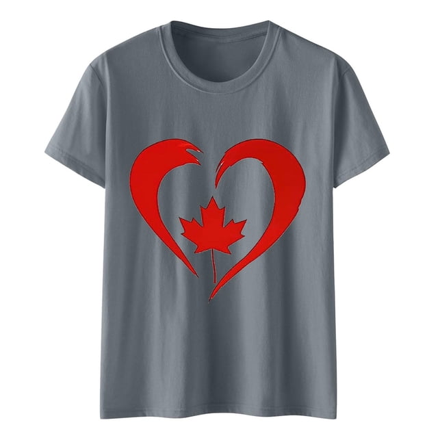 Camisas de Manga Corta para las Mujeres Impresión de Manga Corta Cuello Redondo, Camisa Casual de Poliéster para las Mujeres, Lavado de Manos