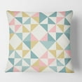 thumbnail image 2 of Designart Diamond Retro II' Mid-Century Modern Throw Pillow - 18x18, 2 of 2