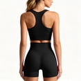 thumbnail image 6 of Stamzod Yoga Sweatsuits Women 2 Piece Outfit Summer Slim Fit Tank Tops and High Waist Shorts Set Casual Workout Gym Sweat Sets Women Activewear Black XL, 6 of 9