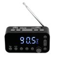 thumbnail image 2 of DABA1 Reloj Radio FM Dual USB con Puerto de Carga Pantalla LCD Retroiluminación Volumen Ajustable Despertador Radio, 2 of 10
