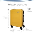 thumbnail image 4 of MALETA DE MANO RÍGIDA 20 PULGADAS CON RUEDAS 360 Y CANDADO TSA MARCA GRAVITA, 4 of 5