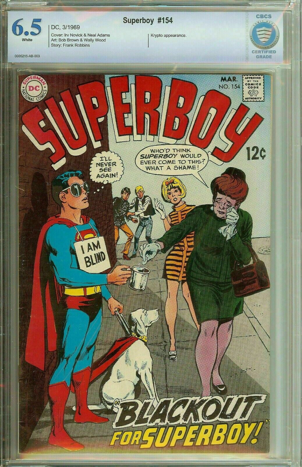 Superboy #154 SuperMan Silver Age CBCS 6.5