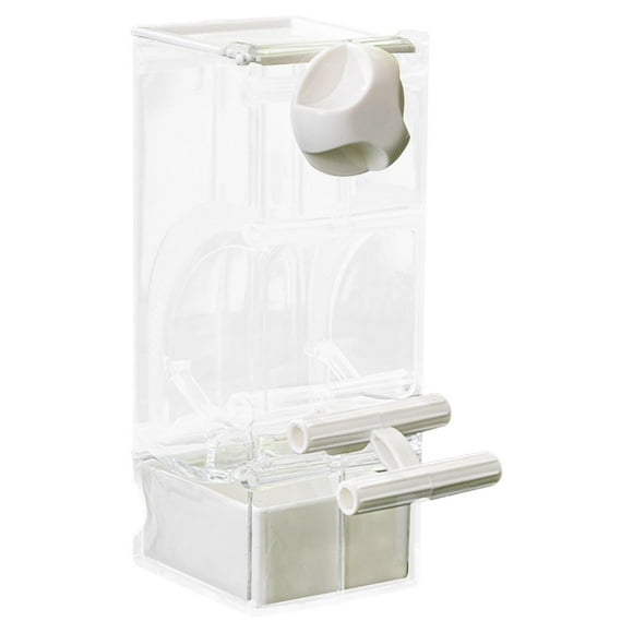 Alimentador automático de aves, alimentador de loros, resistente, de periodismo de semillas alimentador de jaulas de pájaros para periquitos,