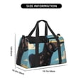 thumbnail image 3 of Balery Whimsical Cartoon Cow Bolsa de Gimnasio para Mujeres, Bolsa de Viaje con Bolsillo Húmedo, Bolsa de Fin de Semana para Mujeres, Bolsa de Viaje Resistente al Agua, 3 of 7
