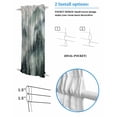 thumbnail image 3 of Green Mountain Blackout Curtains, French Door Curtains for Door Window, Misty Forest Nature Woodland Pine Tree Landscape Privacy Drapery for Patio/Sidelight Doors, 1 Panel with Tieback, 54x72 Inches, 3 of 6