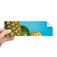 thumbnail image 1 of Autocollant de Fenêtre de Carnet de Rectangle d'Image d'Ananas Frais de Fruit Tropical, 1 of 1