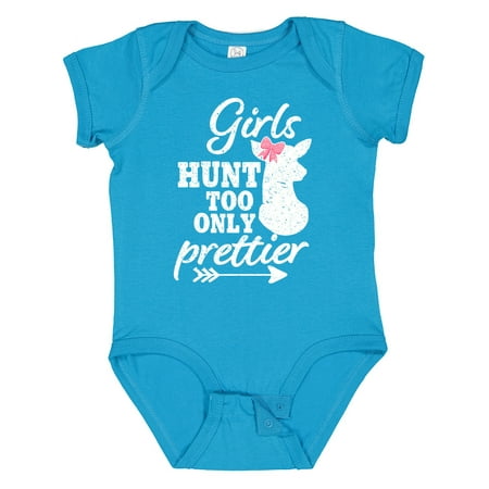 

Inktastic Hunting Girls Hunt Too Only Prettier with Doe and Arrow Gift Baby Girl Bodysuit