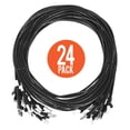 thumbnail image 4 of Cat6 Slim Network Patch Cable, 0.5 ft., Black, 24-Pack, 10G, 250 MHz, 100% Copper, 30 AWG, Snag-free, Gold-plated Contacts, 4 of 4