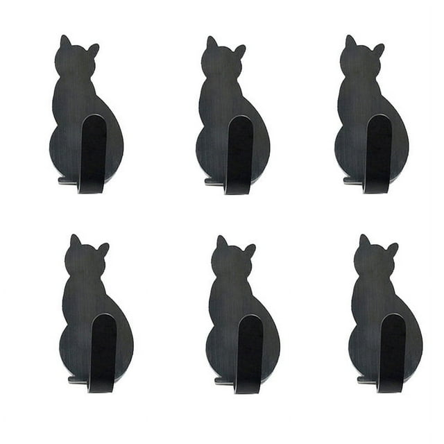 Cute Pet Shaped Hooks, No Perforated Hooks With Adhesive Hooks For Home Decoration