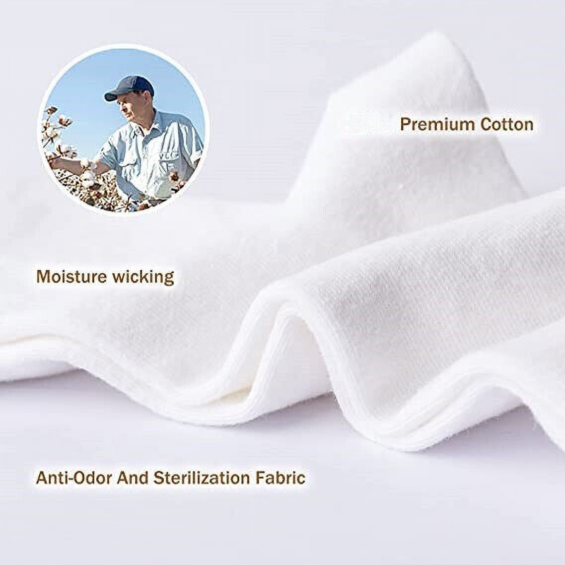 3-12 Pairs Ankle/Quarter Crew Men's White Casual Cotton Socks Low Cut Size 9-13