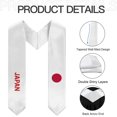thumbnail image 6 of Japan Cool Graduation Stole Shawl Sash Honor For Study Aboard International Students, 6 of 9