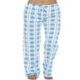 thumbnail image 1 of Pantalon de Pyjama à Carreaux pour Femmes, Vêtement de Nuit, Cordon de Serrage, Coton, Bas Amples, 1 of 5