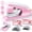 Pink, variant on Deli Effortless Stapler,Desktop Stapler with Staple Remover and 1500 Staples, 50 Sheets Capacity,One-Finger Technology, Purple