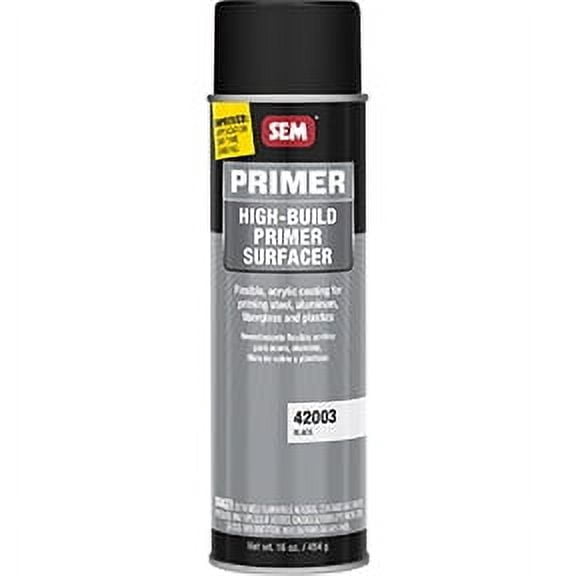 SEM 42003 High-Build Primer Surfacer, 20 oz, Black, 11 sq-ft at 2 mil DFT Coverage, 1 hr Dry Curing