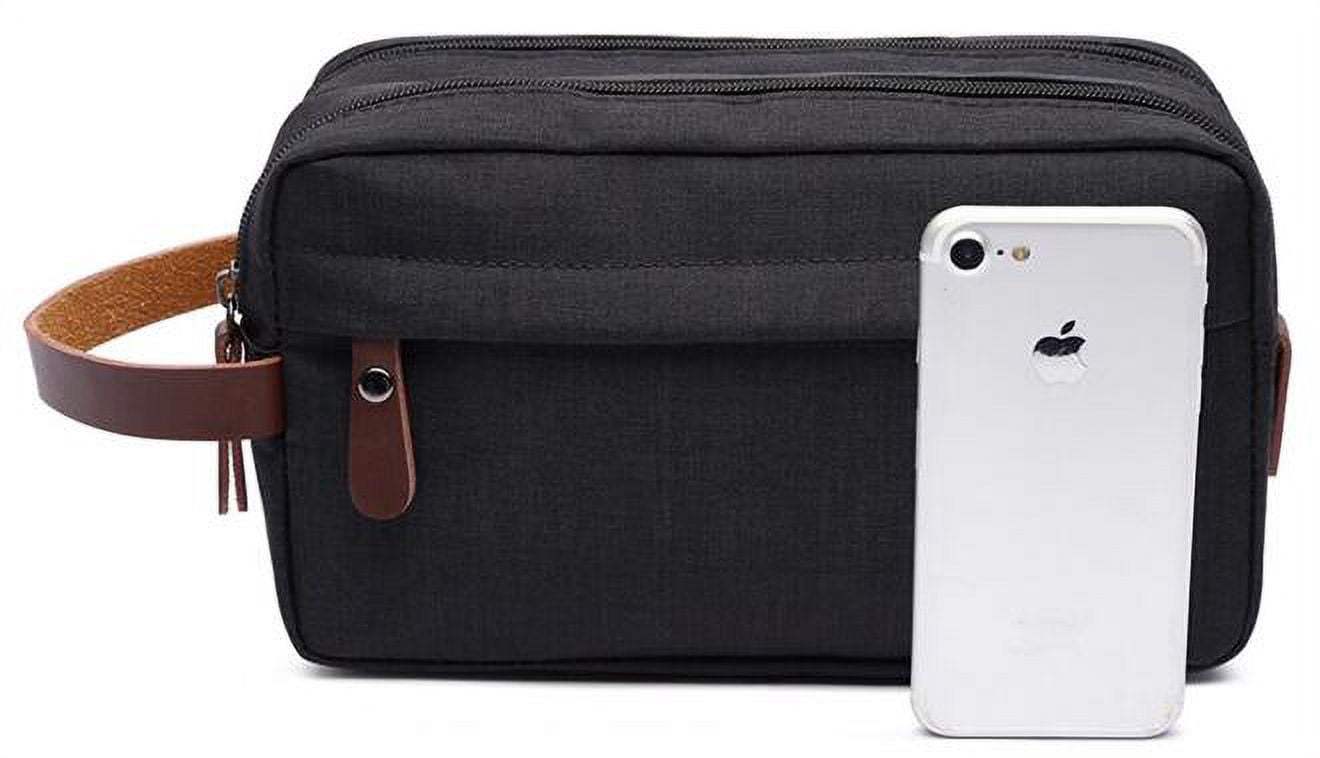 Muka Toiletry Bag for Men, Hanging Travel Dopp Kit, Shaving Bag for Toiletries Accessories-Grey