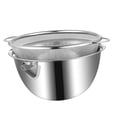thumbnail image 3 of 2 Piezas Colador de Cocina Y Cuenco Mezclador de Acero Inoxidable Juego de Escurridor para Alimentos Y Cesta de Drenaje con Microperforaciones Adecua, 3 of 9