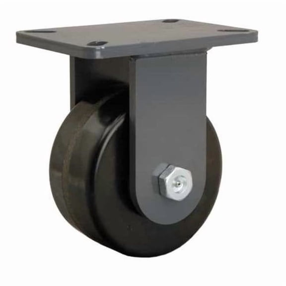 Hamilton Plte Caster,Rgd,Phenolic,6 in.,2000 lb. R-CH-63PH