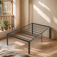 thumbnail image 3 of Black Twin Size Simple Basic Platform Metal Bed Frame - 14 Inch Bed Height, 3 of 7