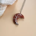 thumbnail image 3 of Collar Creciente Árbol de la Yinane Collar Piedra Luna, 3 of 5
