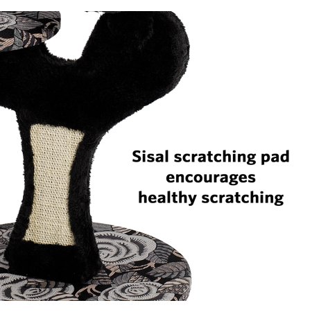 MidWest 31" Homes for Pets Cat Tree | Salvador Cat Tree, Black/White - Image 4