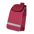 thumbnail image 2 of Abbraccia Shopping Cart Bag Trolley Accessory Spare Pouch Portable Oxford Cloth for Groceries Reusable for Utility Cart Water Resistant Red, 2 of 9