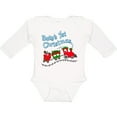 thumbnail image 3 of Inktastic Baby's 1st Christmas Train with Presents and Tree Boys or Girls Long Sleeve Baby Bodysuit, 3 of 5