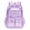 Purple, variant on Clear Backpack, Purple Transparent PVC, Heart Zipper Pull, Multiple Pockets, Adjustable Padded Straps