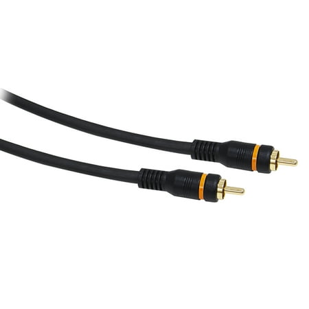 High Quality Digital Coaxial Audio Cable, RCA Male, Gold-plated Connectors, 6