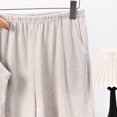 thumbnail image 4 of Bovxnpu Womens Pajama Set Crew Neck Sleeveless Button Tank Pocket Sleepwear, 4 of 5